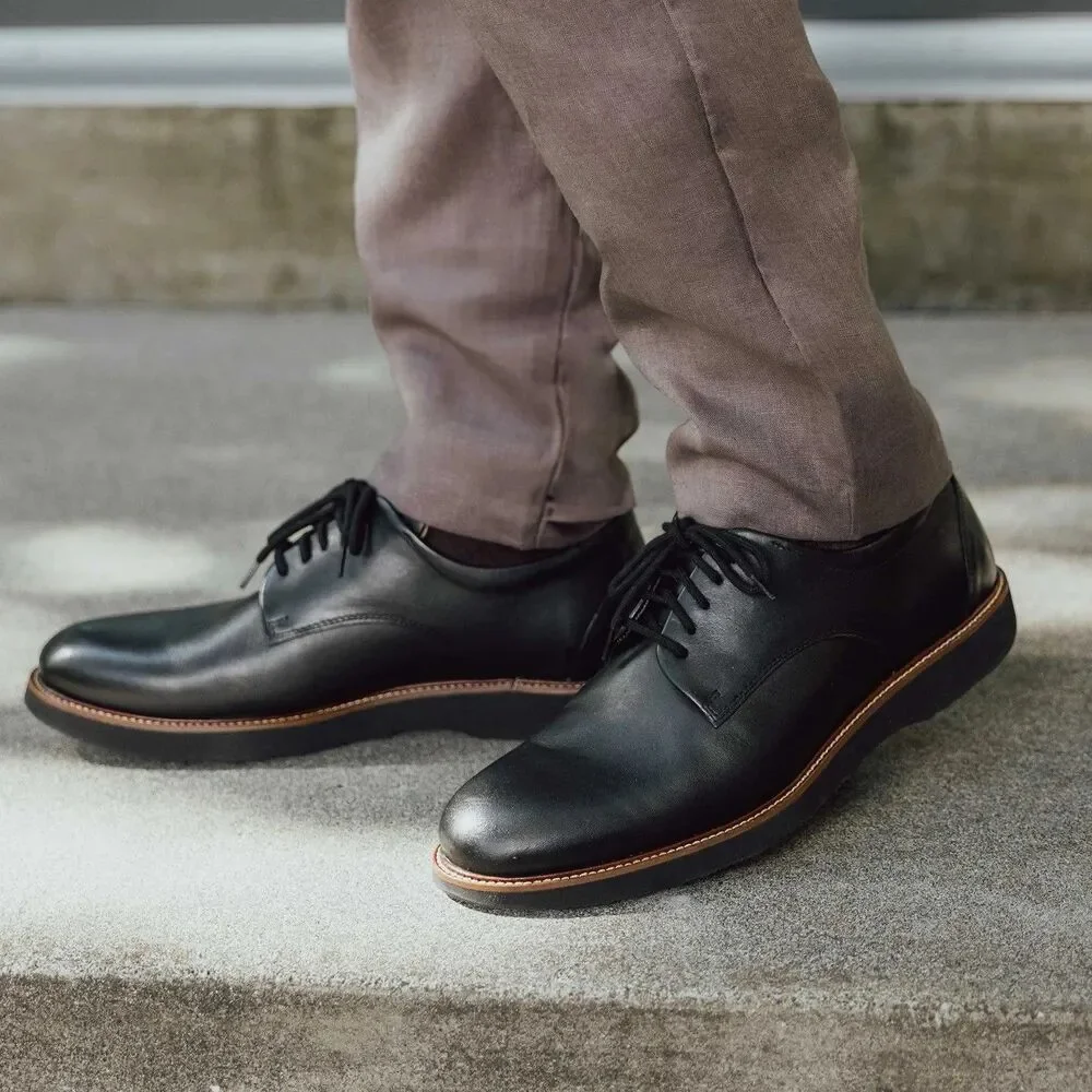 *Brand New* Samuel Hubbard Men’s Founder Oxford Black Leather Size 10